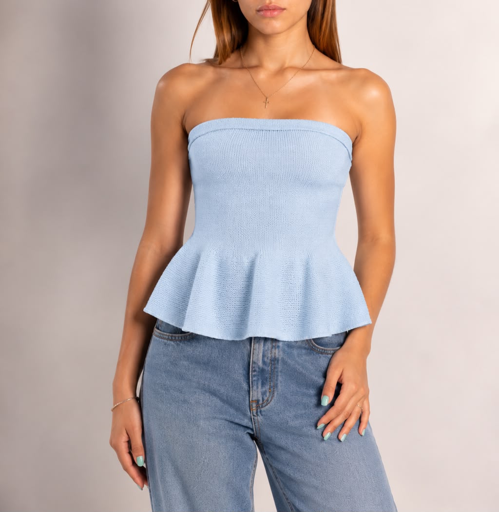 BLUSA TOMARA QUE CAIA NO TRICOT MODAL ESTILO BATA
