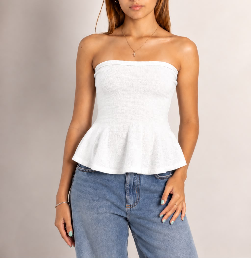 BLUSA TOMARA QUE CAIA NO TRICOT MODAL ESTILO BATA