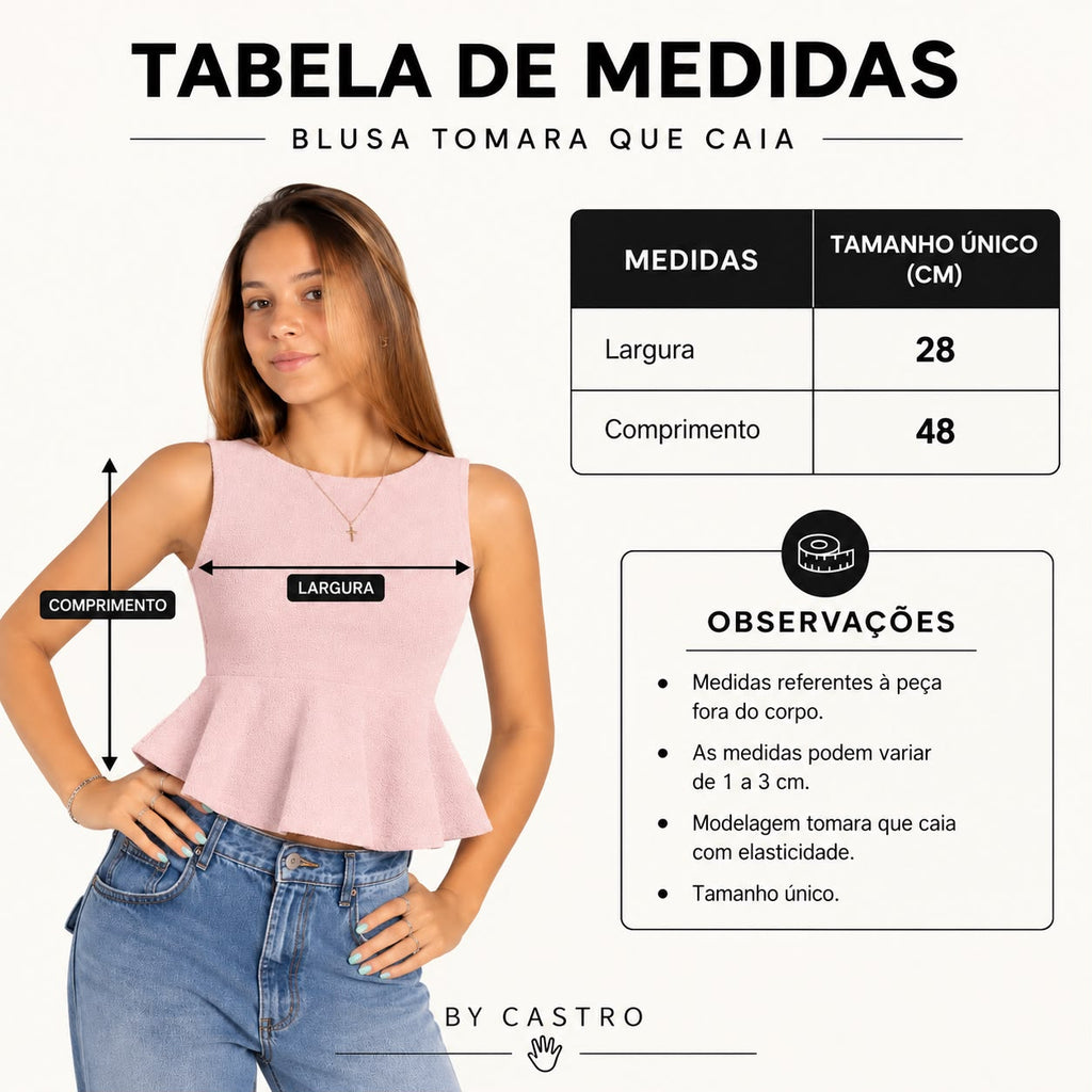 Blusa Feminina Peplum em Tricô Modal – Regata Acinturada