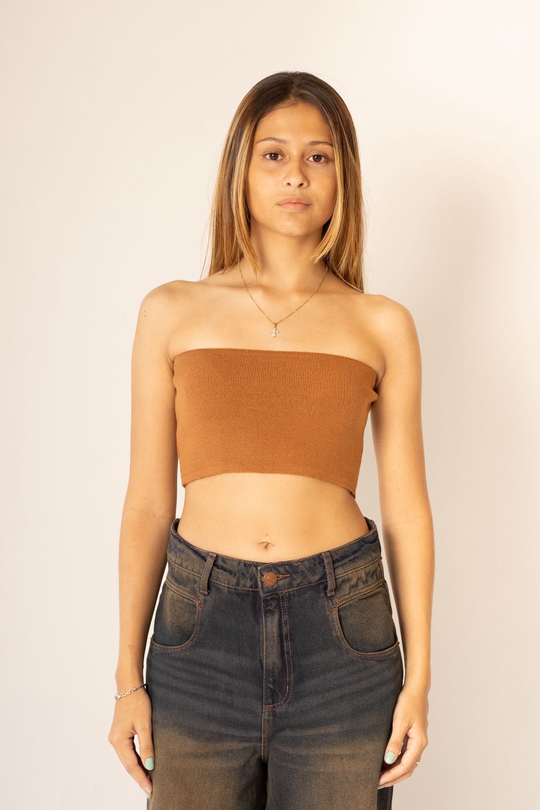 Top Faixa Tricot Modal