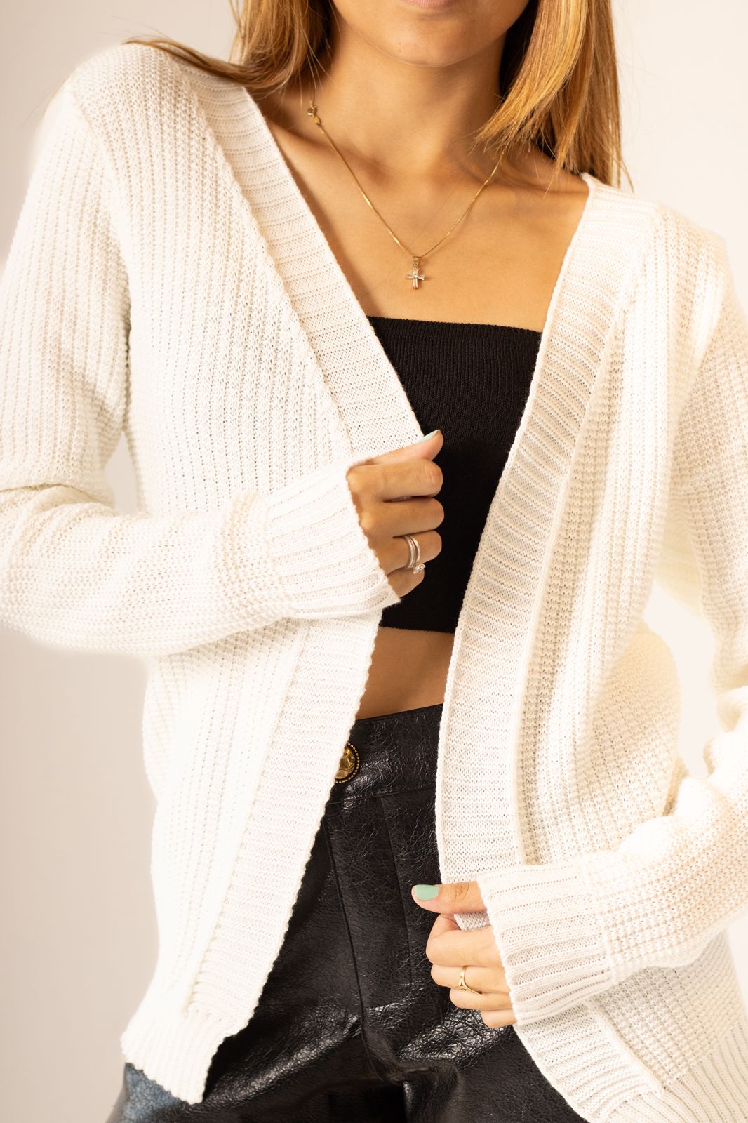 Casaquinho Tricot Ponto Fang