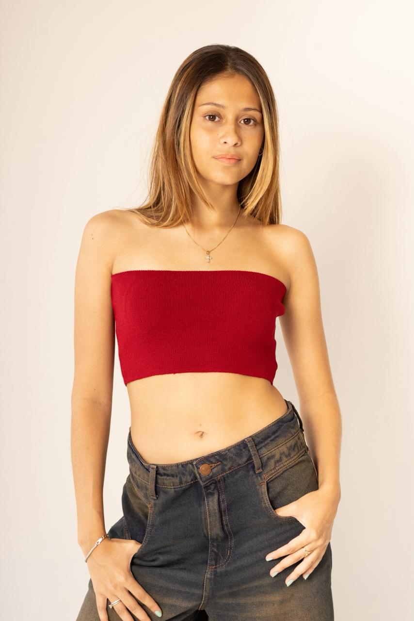 Top Faixa Tricot Modal