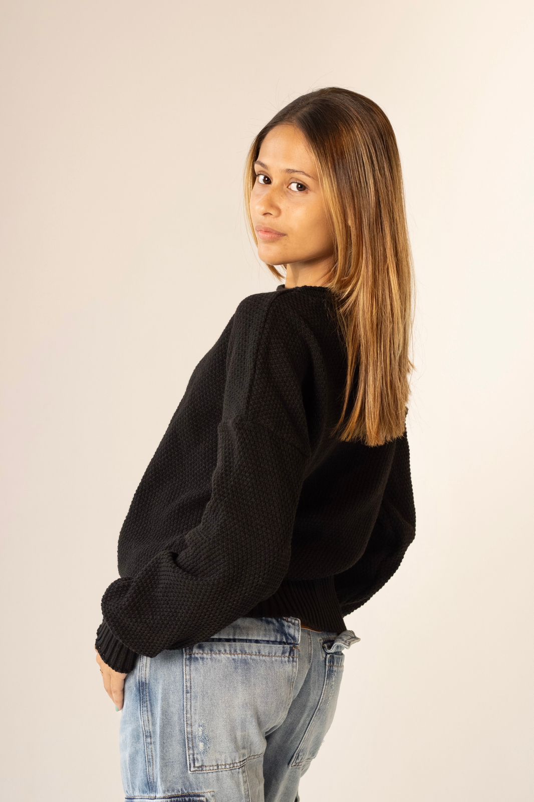 Blusa de Lã Gola Canoa
