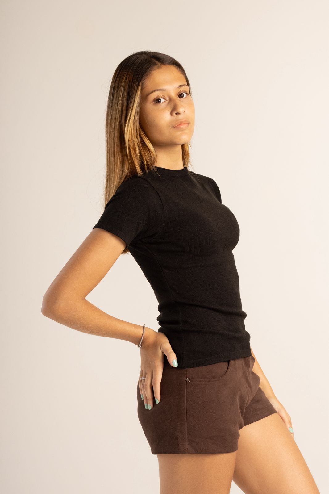 T-Shirt em Tricot Modal