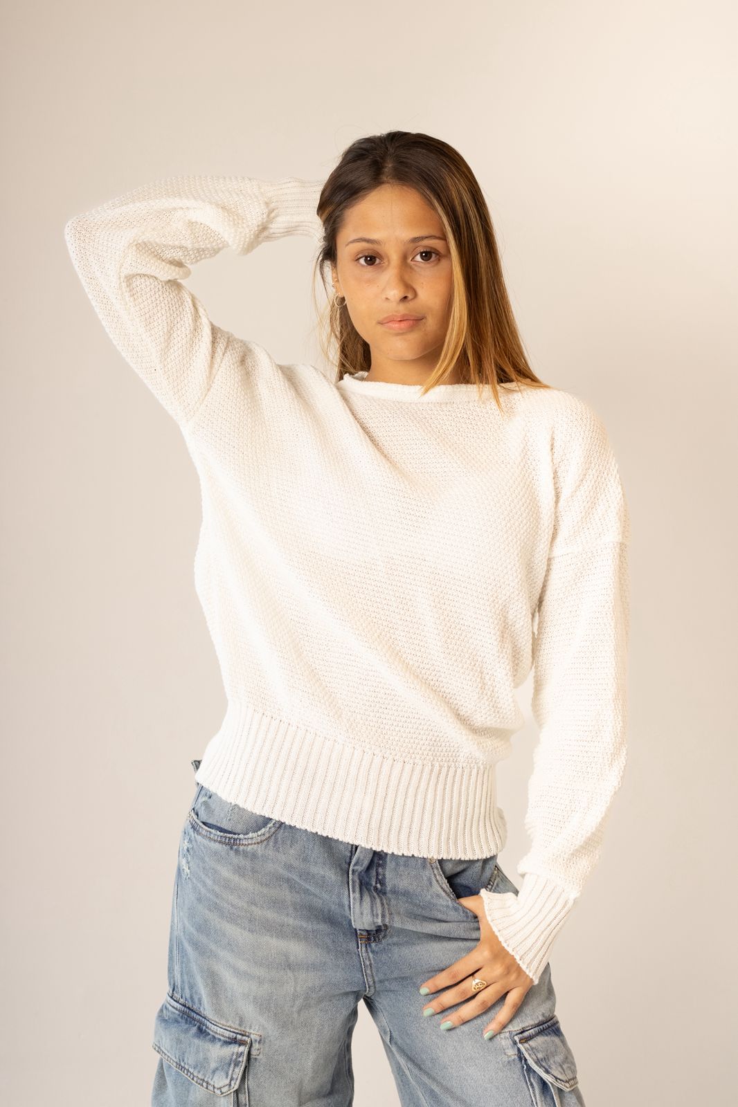 Blusa de Lã Gola Canoa