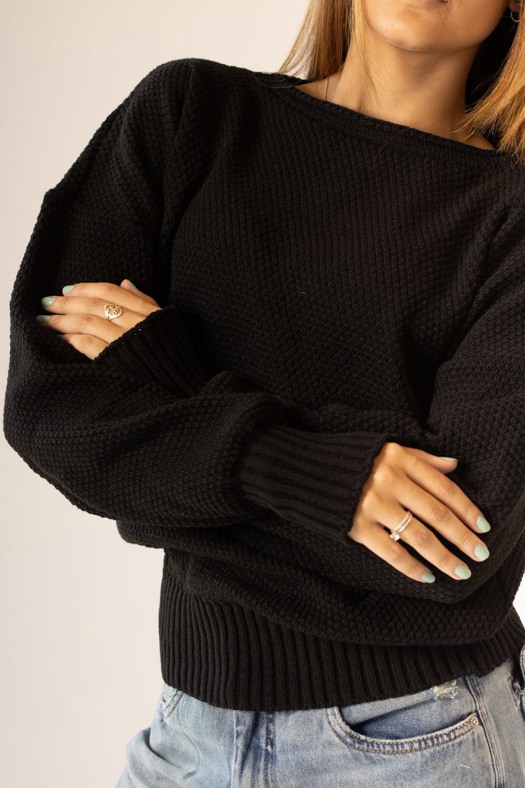 Blusa de Lã Gola Canoa