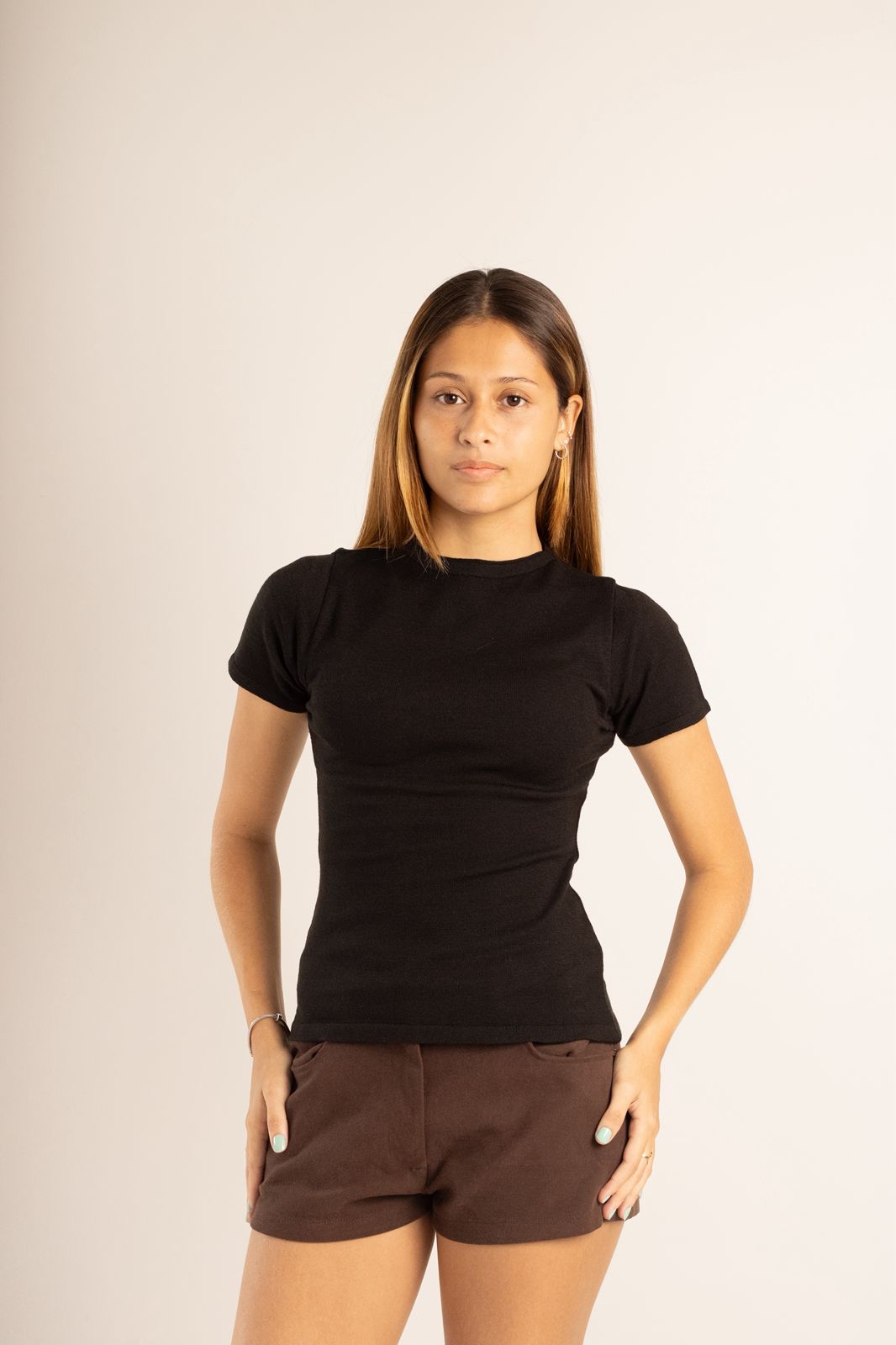 T-Shirt em Tricot Modal