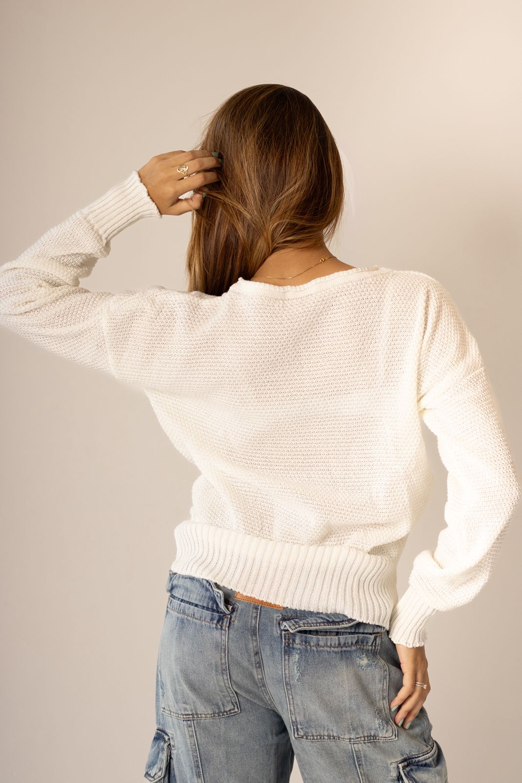 Blusa de Lã Gola Canoa