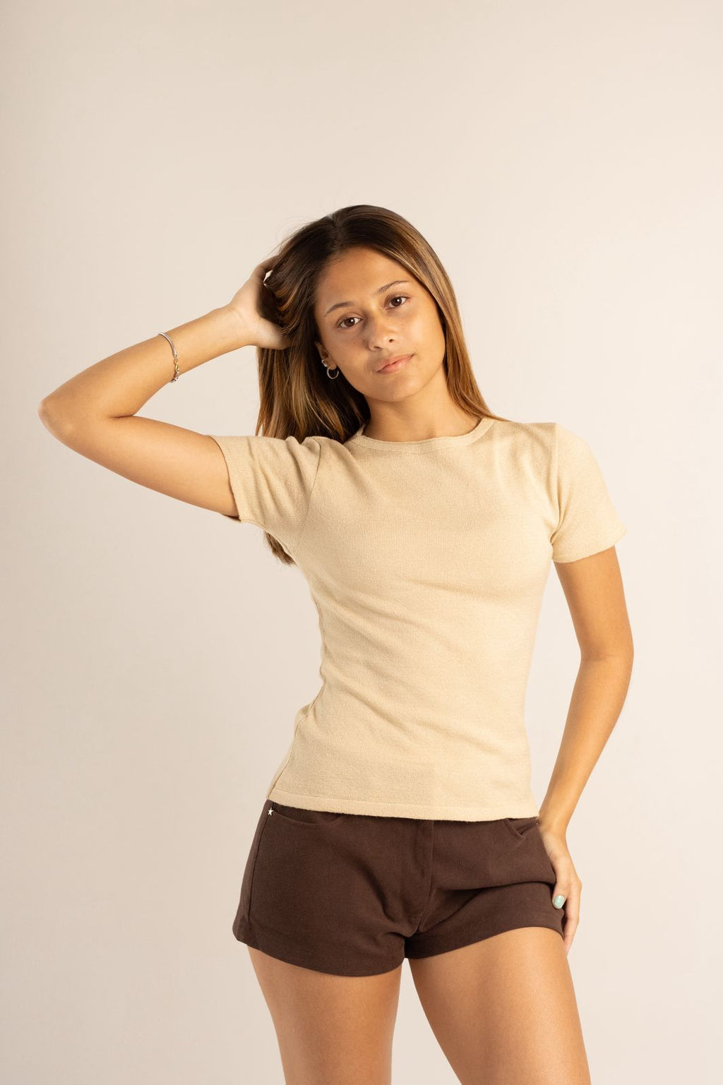 T-Shirt em Tricot Modal