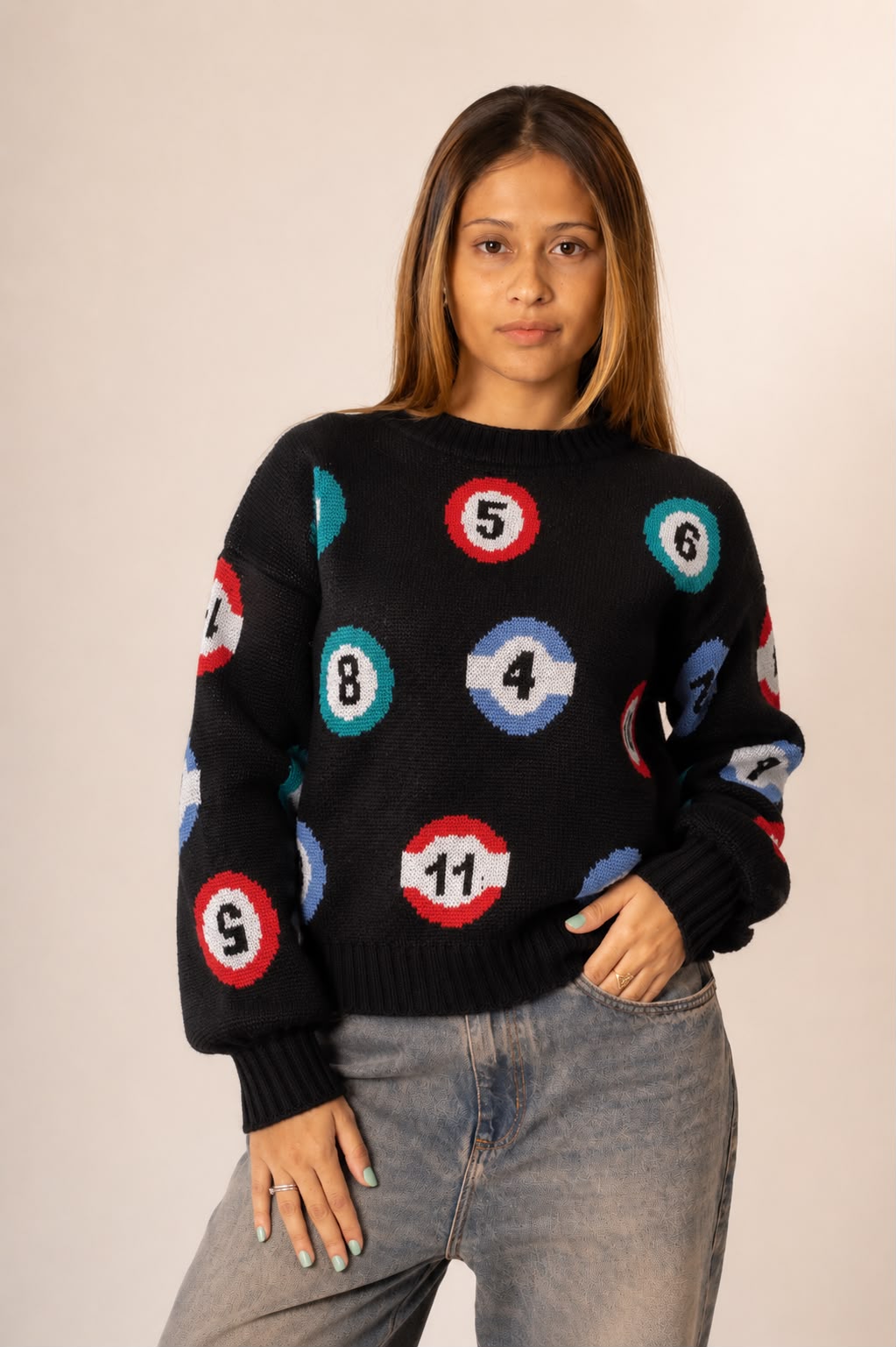 Blusa Tricot Bola de Bilhar